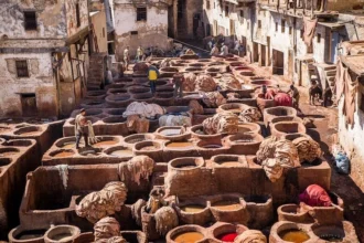 Tanneries traditionnelles.